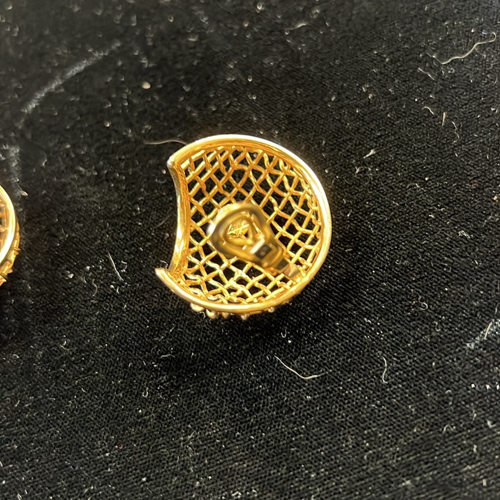 Gold Earrings Solid 18k Earrings - image 3